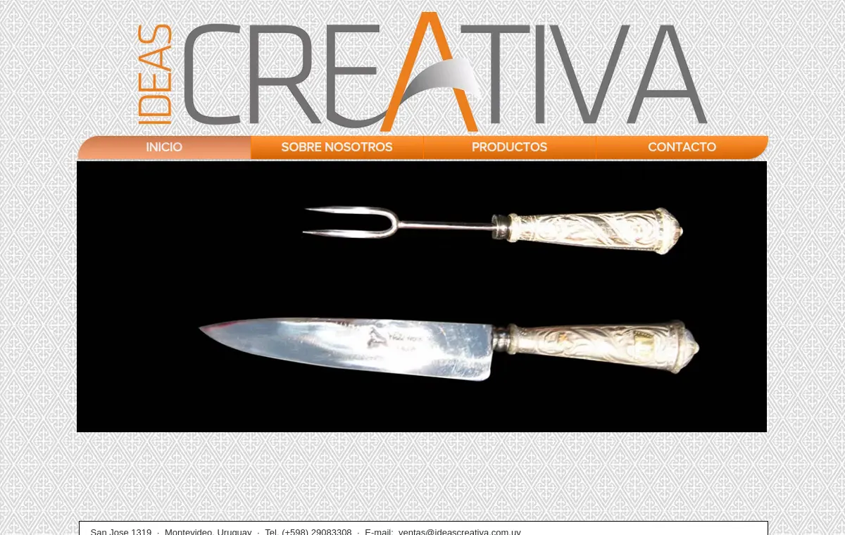 Captura del sitio web Ideas Creativa